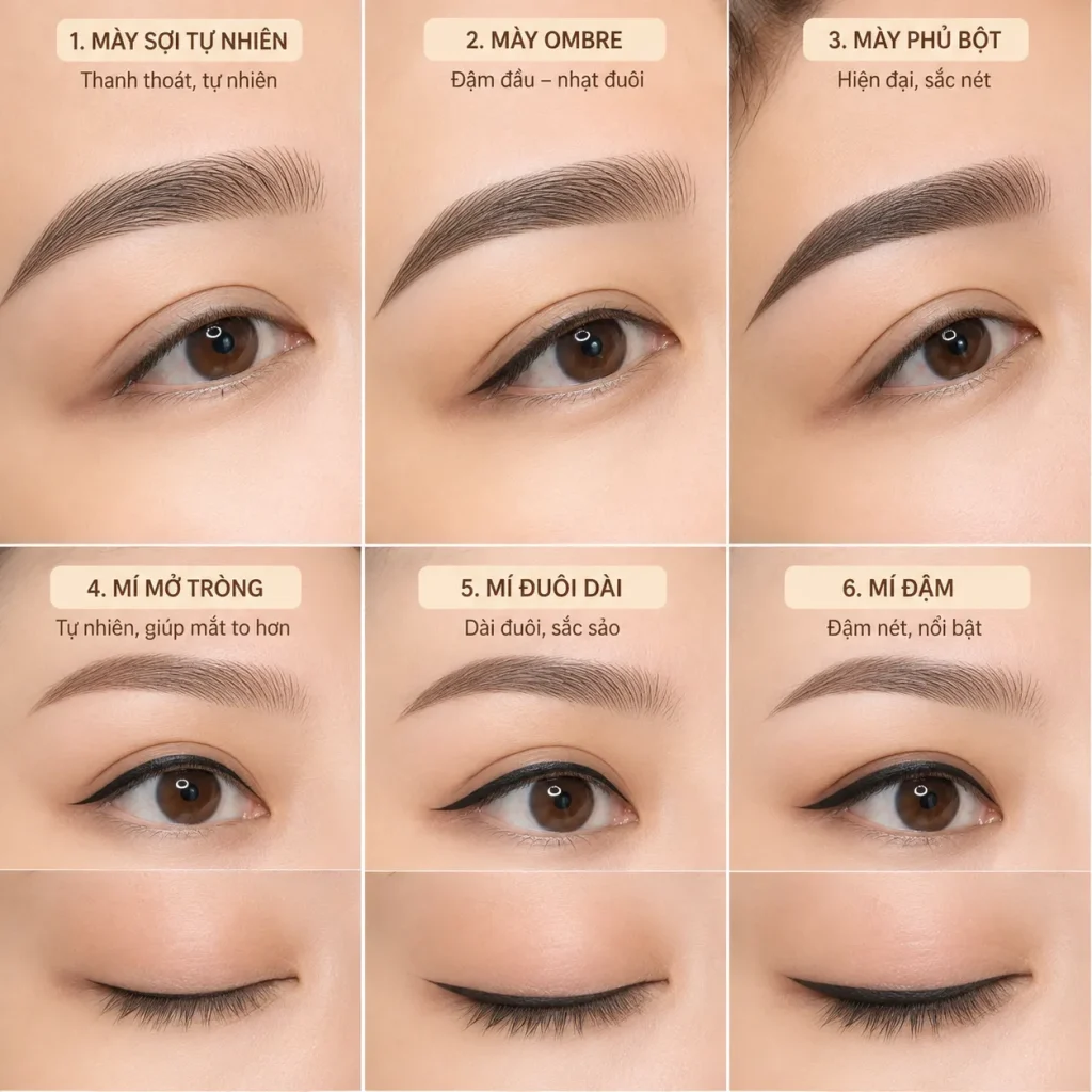 PHUN MÀY & MÍ Đà Nẵng 19 Các kỹ thuật phun mày & mí được nhiều khách hàng lựa chọn.