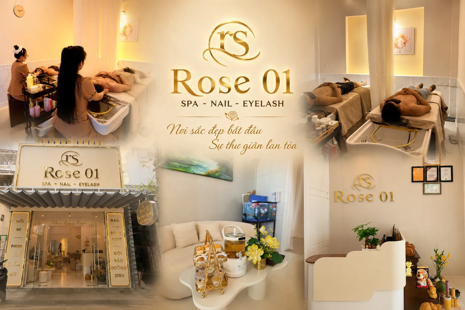 Rose 01 Spa – tiệm gội đầu dưỡng sinh tại Ngũ Hành Sơn, Đà Nẵng