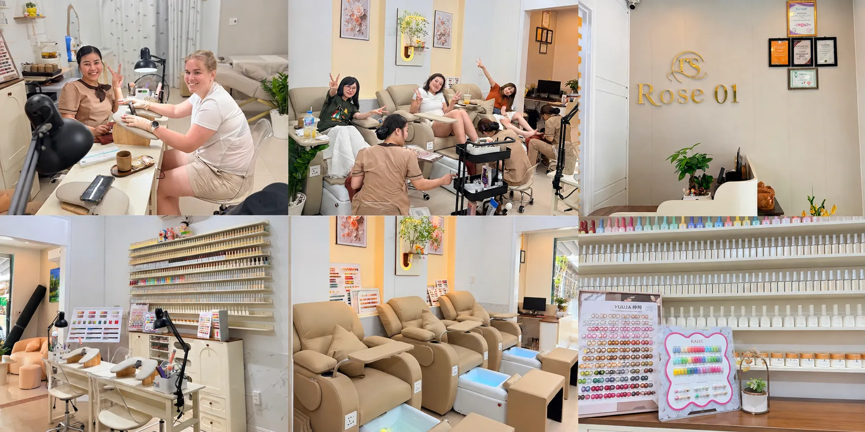 Tiệm Nail Gần Đây Ngũ Hành Sơn Đà Nẵng Đẹp, Giá Tốt 2 Không gian làm nail sạch sẽ, thư giãn tại Rose 01 Spa Ngũ Hành Sơn Đà Nẵng.